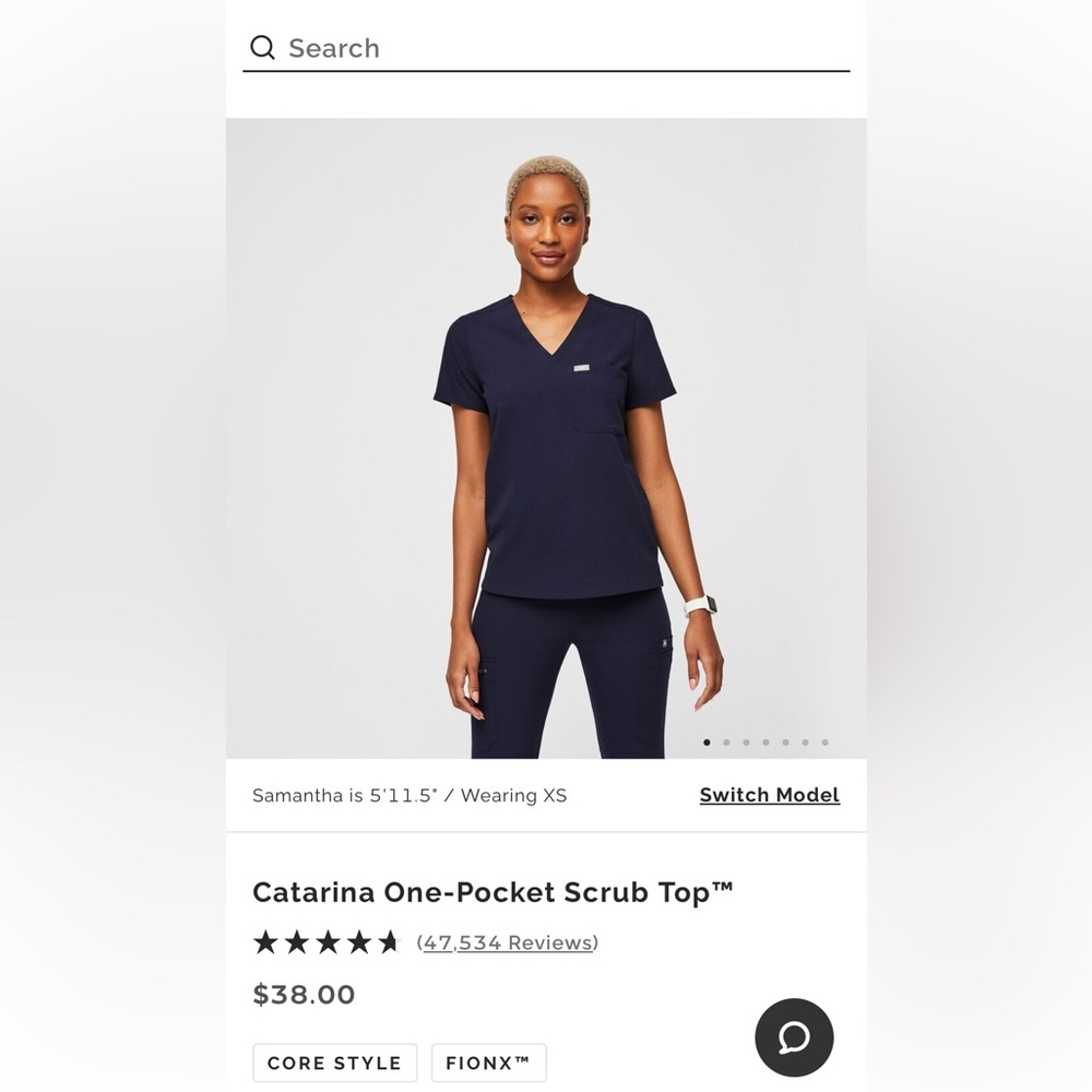 FIGS Caterina one pocket scrub top